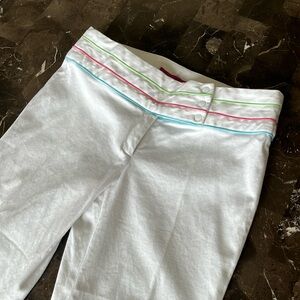 Tibi white slacks